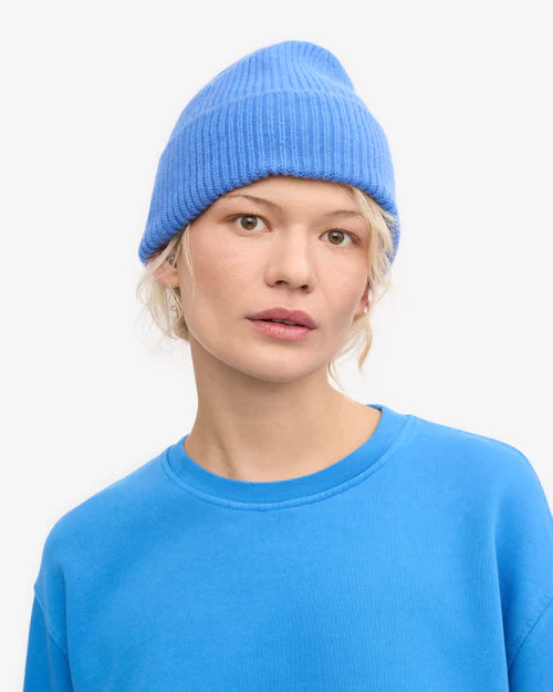 Merino čiapka COLORFUL STANDARD - Pacific blue